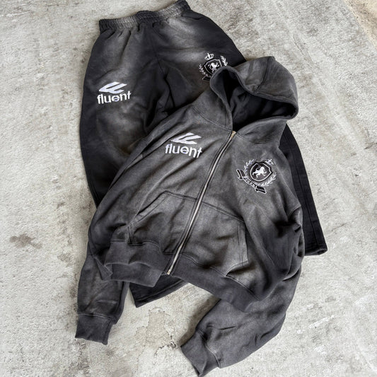 Crested Set Black
