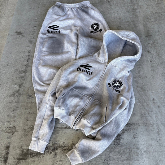 Crested Set Grey